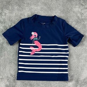 Carter’s toddler rashguard with mermaid size 3T